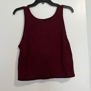 Lululemon cross cross tank top sz 6 maroon